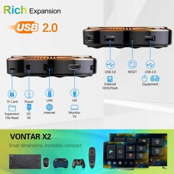 Смарт ТВ-приставка Android 11 Amlogic S905W2 2.4 5G Wi-Fi