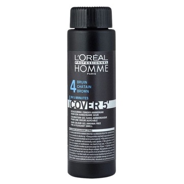 L'ORÉAL HOMME COVER5' ŻEL DO KOLORYZACJI NR 4
