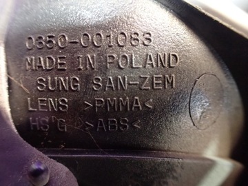DAEWOO LANOS 97-08 SEDAN SVĚTLO ZADNÍ LEVÝ Z KRYT 0350001083