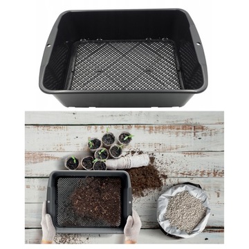 SITO SITKO OGRODOWE DO PRZESIEWANIA ziemi kompostu kamieni kory regulowane