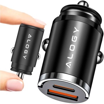 Автомобильное зарядное устройство для быстрой зарядки 30 Вт USB-C и USB-A для вашего телефона