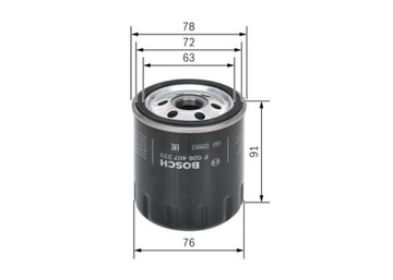 BOSCH F 026 407 233 FILTR OLEJE