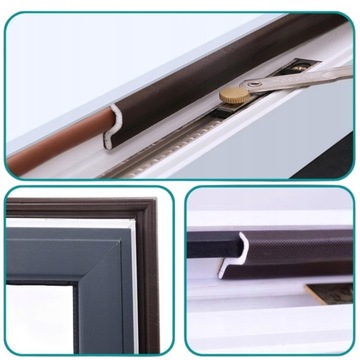 УПЛОТНИТЕЛЬ ДЛЯ ДВЕРЕЙ, ОКОННЫХ РАМ, ЛЕНТА САМОКЛЕЯЩАЯСЯ ОКОННАЯ, 6 М