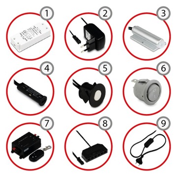 СВЕТОДИОДНАЯ ЛАМПА ПОД ШКАФОМ, ЧЕРНАЯ ХРОМИРОВАННАЯ РАМКА, ОСВЕЩЕНИЕ НАД СТОЛЕШНИЦОЙ ПРЕМИУМ-ЛОФТ