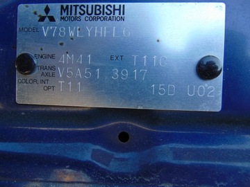 KAPOTA KRYT MOTORU MITSUBISHI PAJERO III T11