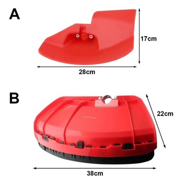 Uniwersalna osłona podkaszarki ogrodowej do kosy 24 26 28 mm czerwona duża