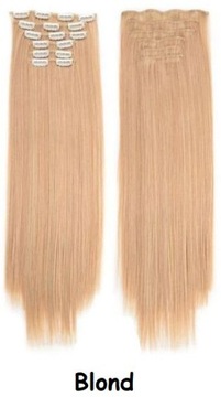 Наращивание черных волос CLIP IN 60см типа NATURAL