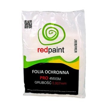 FOLIA OCHRONNA REDPAINT 4X5M 0,007MM
