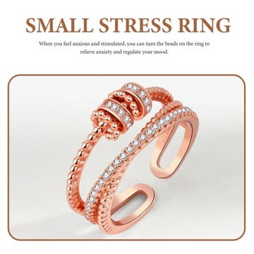 PIERŚCIONEK Z KORALIKAMI PIERŚCIONEK NA PREZENT