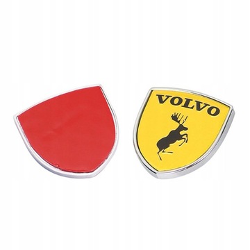 2 шт. Металлическая наклейка на автомобиль Volvo Elk