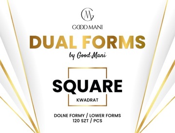 Dual Formy Dolne Formy Kwadrat / Lower Forms Square 120szt 12 rodzajów FORM