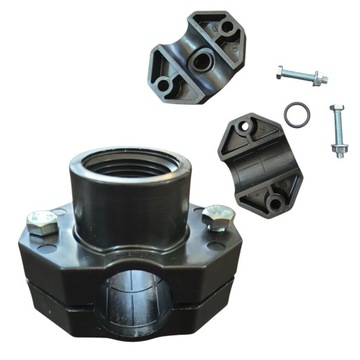 Przyłącze elastyczne zraszacza 1/2` z obejmą FLEX rura PE 25 do 3504, 1804