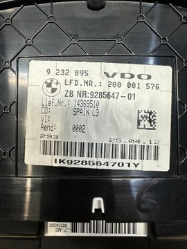 СЧЕТЧИКА BMW F30 2.0D ЕВРОПА 9232895 СПОРТ