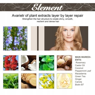 3 шт 100 мл Масло для роста волос Уменьшает шероховатость 8J.