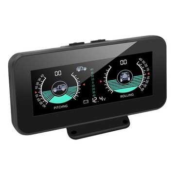 Miernik nachylenia samochodu Elektroniczny kompas Wskaźnik klinometru Bezpieczeństwo