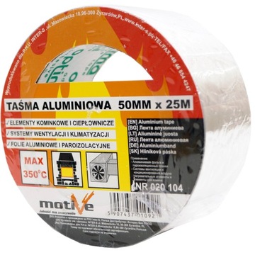 MOTIVE TAŚMA ALU KOMIN 50MM 25 KOMINOWA 350ST PIEC