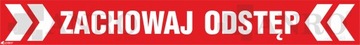 OZNAKOWANIE PODŁOGOWE ZACHOWAJ ODSTĘP OP20 FS