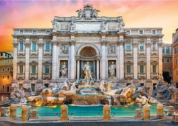 PUZZLE 500 EL. WIDOK FONTANNA DI TREVI RZYM TREFL