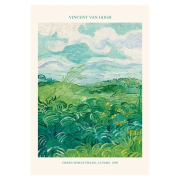 Plakat 21x30 Van Gogh Green Wheat Fields No1