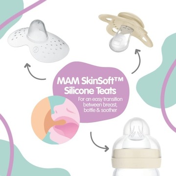 MAM Perfect Soothers 6+ Months (Pack of 2), Thinne