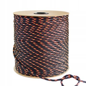 Lina Linka polipropylenowa pleciona żeglarska CZARNA 10mm 50m