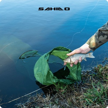 СЕТЬ ДЛЯ РЫБЫ С СТОЙКОЙ 33X200 SAHIDO NETMASTER+ 200