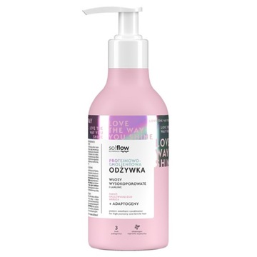 SO!FLOW ODŻYWKA WŁOSY WYSOKOPOROWATE ŁAMLIWE 400ml