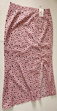 In The style spódnica długa różowa print rybka 42