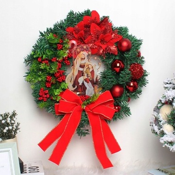 Christmas Wreath for Front Door Jesus Christ