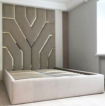 МЯГКИЕ ПАНЕЛИ SOFTSTUDIOPL по индивидуальному заказу с рисунком золото/серебро/зеркало