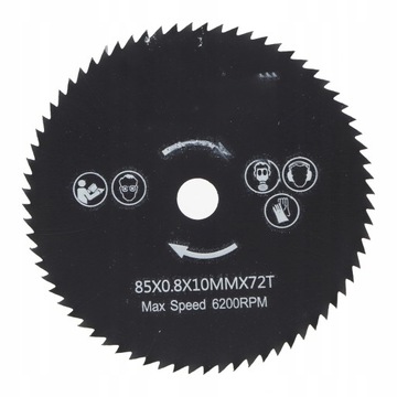 72T HSS Piła tarczowa do metalu drewna 85*10mm