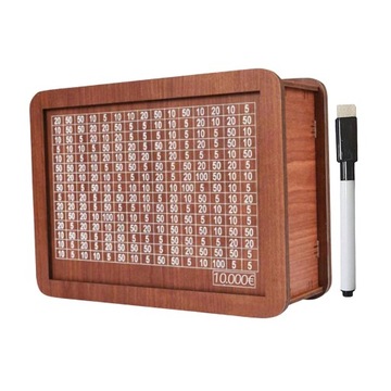 Retro Money Box with Counter with Counting Target for Boys 10000 euros