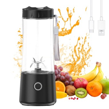 Blender Przenośny 400ml z Ładowaniem USB i Baterią 4000mAh