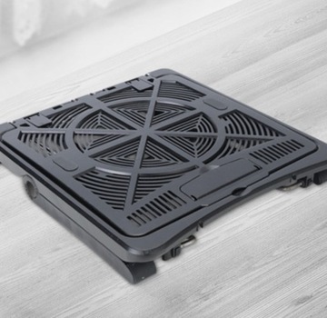 Regulowany stojak na laptopa antypoślizgowy czarny