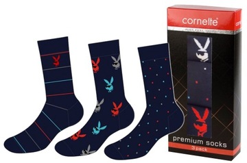 SKARPETY MĘSKIE CORNETTE A50 3PAK PLAYBOY 42-44
