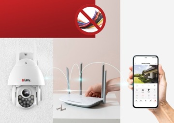 XBLITZ ARMOR 5MP Wi-Fi IP-камера Уличная вращающаяся 2880x1620 6X ZOOM 25FPS