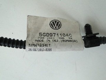 VW GOLF VII 7 12-21 ЖГУТ ФОНАРЕЙ ЗАДНЕГО БАМПЕРА НОМЕРНОГО ЗНАКА