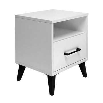 Тумбочка, тумбочка с ящиком, светодиодный светильник SONOMA ДУБ для гостиной