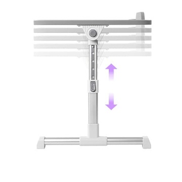 Регулируемый столик для ноутбука на кровати, бук белый