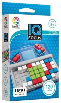 Gra logiczna IQ FOCUS Smart Games układanka łamigłówka 120 zadań