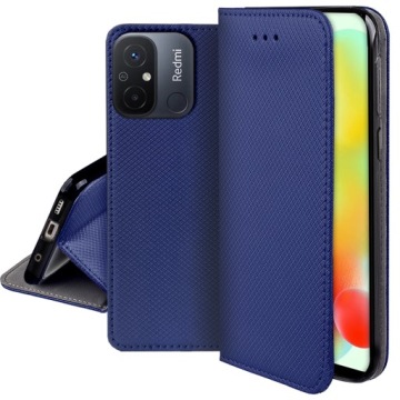 ЧЕХОЛ ДЛЯ XIAOMI REDMI 12C SMART MAGNET CASE БУМАЖНИК + СТЕКЛО