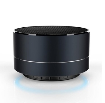 Mini głośnik Bluetooth o szczotkowanej metalowej konstrukcji i różowym odruchu