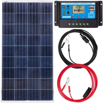 PANEL SOLARNY BATERIA SŁONECZNA 150W 12V REGULATOR