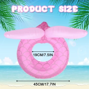 НАДУВНОЕ КОЛЬЦО С ХВОСТОМ РУСАЛОЧКИ ДЛЯ МАЛЕНЬКОГО РЕБЕНКА