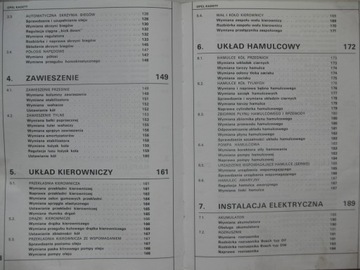 Opel Kadett E польское руководство по ремонту OPEL Kadett