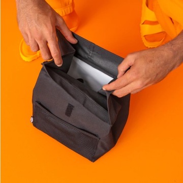 Непромокаемая сумка для обеда черная до 5 кг 22х17х35 см FRAMTUNG