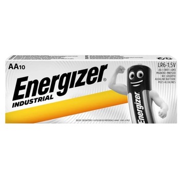 Щелочные батарейки AA LR6 1,5В 3000мАч Energizer Industrial 10 шт.