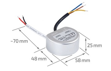 БЛОК ПИТАНИЯ СВЕТОДИОДОВ 24В 2,5А 60Вт IP67
