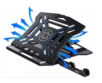 ПОРТАТИВНЫЙ СТОЛИК-ОХЛАЖДАЮЩАЯ ПОДСТАВКА ДЛЯ НОУТБУКА И ТЕЛЕФОНА