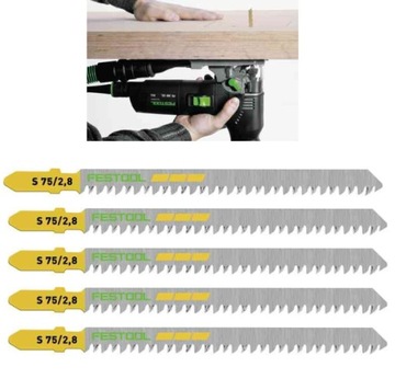 FESTOOL Brzeszczot do wyrzynarki do drewna S 75/2,8 cięcie proste 204260